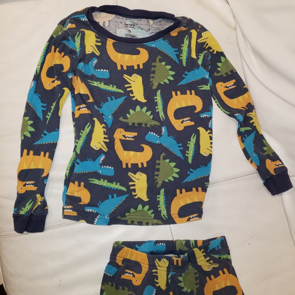 Carter's Boys Pajama Set Animal Print size 5
